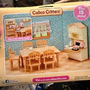 Calico Critters Dining Room Set - Cream